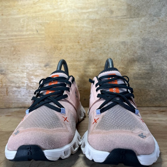 On Cloud X 3 Sneakers REFLECTIVE Womens Sz 6.5 Running Shoes Sneakers Rose Sand - Picture 2 of 12